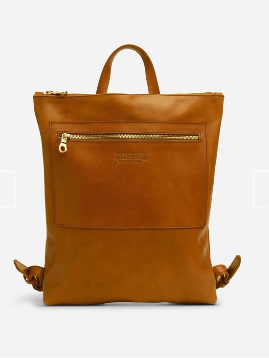 Parker Clay Handbags - Miramar Full-Grain Leather Backpack – Handcrafted in Ethiopia